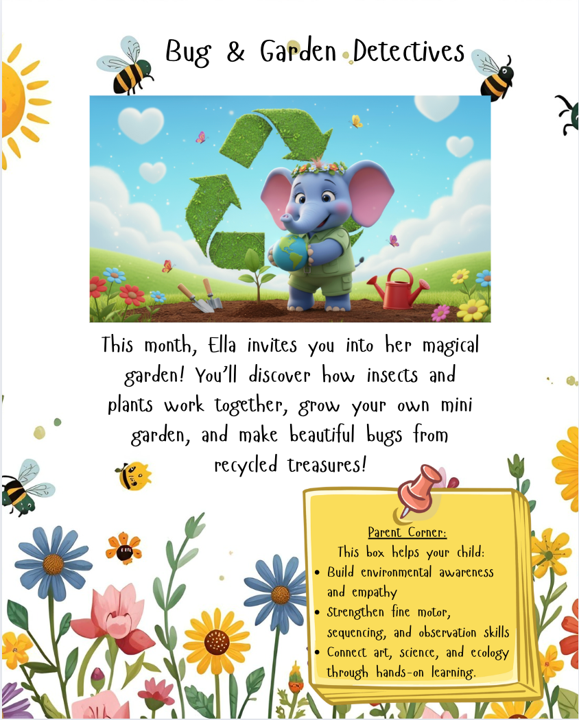 4. BrainBoost Box – Bug & Garden Detectives (Ages 5–8)_Suggested month April